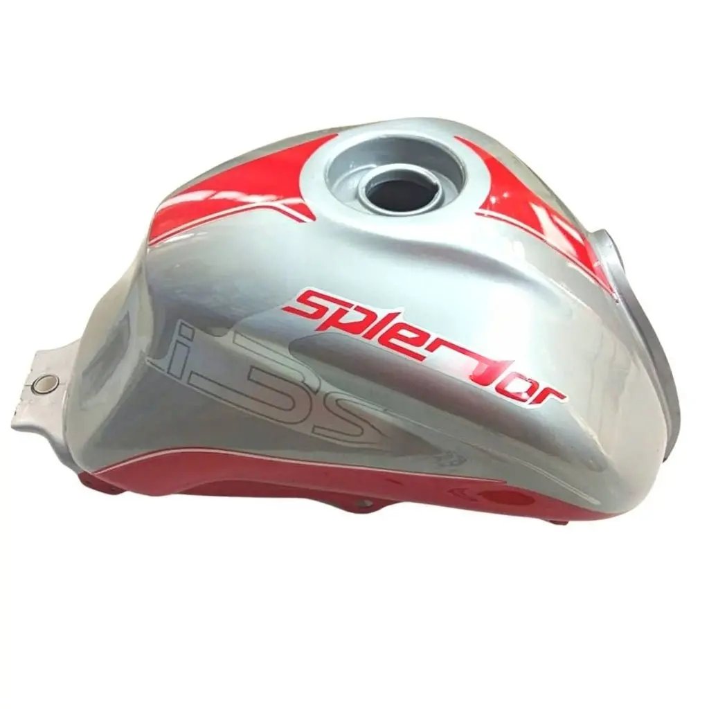 Petrol Tank For Hero Splendor Ismart 110 | I3s | Silver & Red