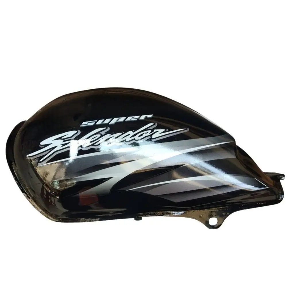 Petrol Tank For Hero Super Splendor Alloy Wheel Type 4 (glamour Type Tank Lock) (black/grey)