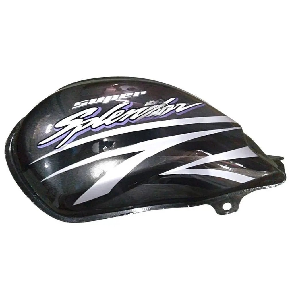 Petrol Tank For Hero Super Splendor Alloy Wheel Type 4 (glamour Type Tank Lock) (grey/silver)