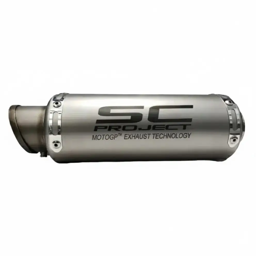 Exhaust Conical Tip with Db Killer Sc Project Type Brush Steel Universal Fit