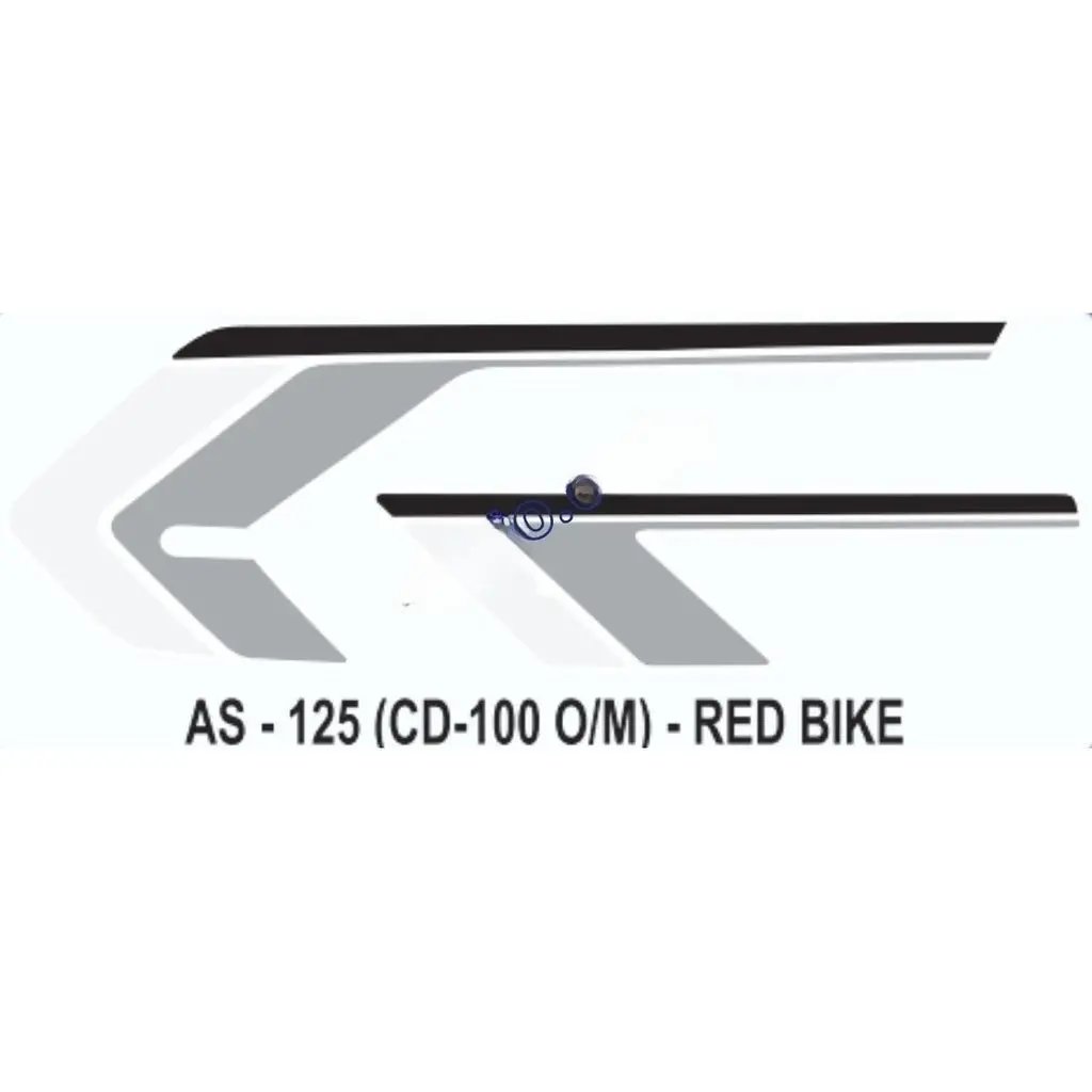 Graphics Sticker Set For Hero Honda Cd 100 | Old Model | Red Vehicle | Both Sides