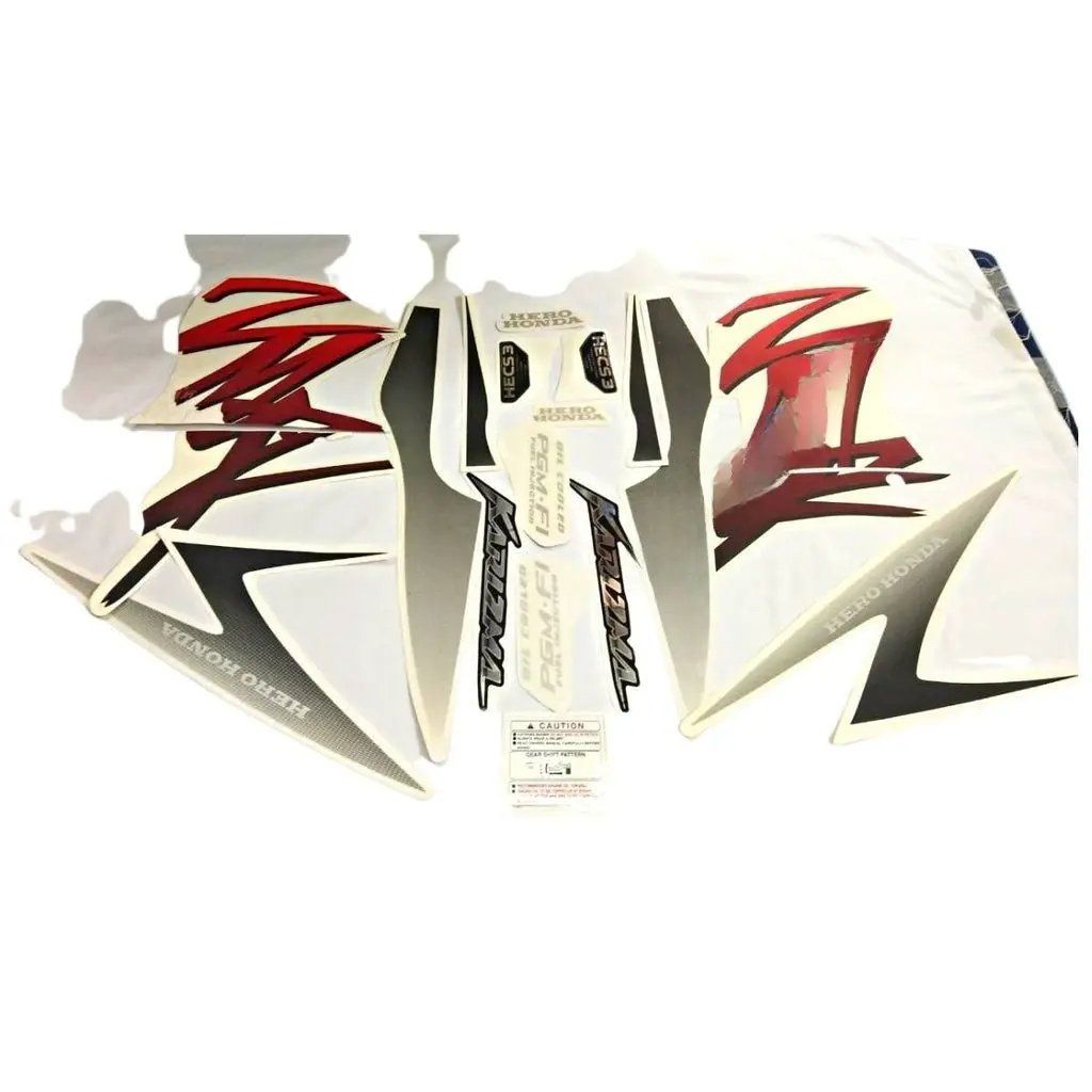Graphics Sticker Set For Hero Karizma Zmr Black Bike | Vinyl Decal Set | 196ja | Both Sides