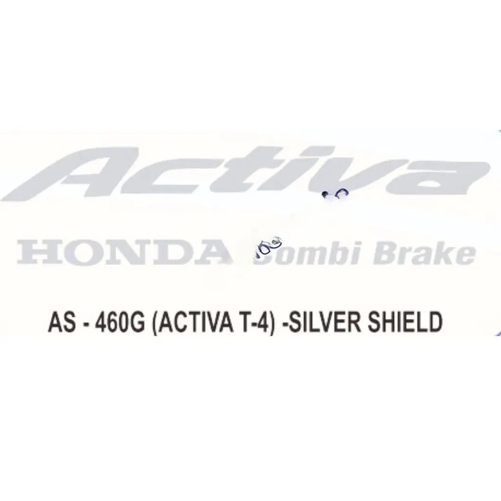 Graphics Sticker Set For Honda Activa | Combi Brake Type 4 | Silver Sticker | Both Sides