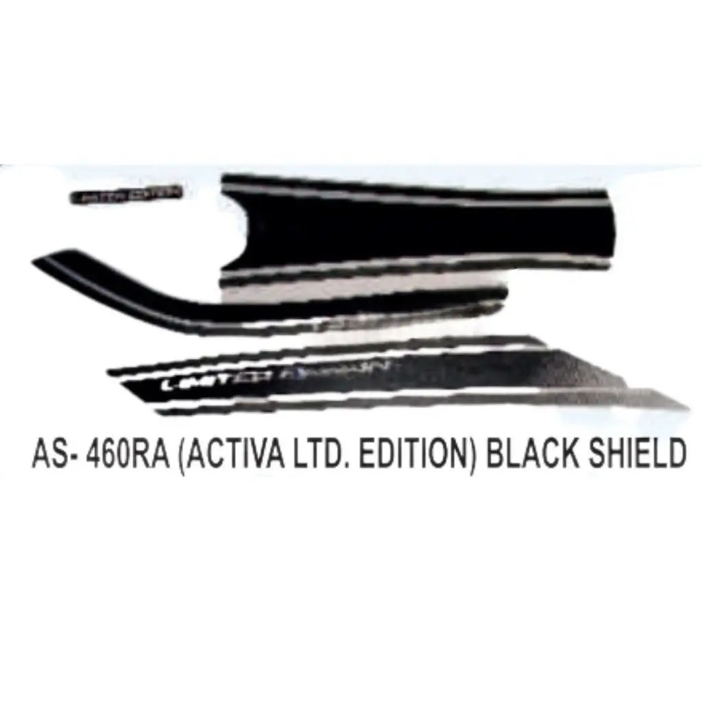 Graphics Sticker Set For Honda Activa | Limited Edition | Black Sticker | Both Sides