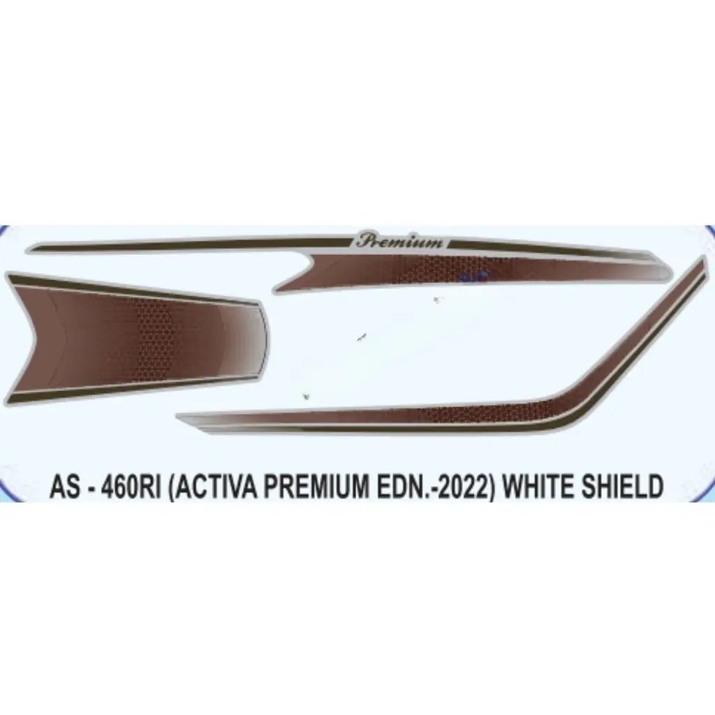 Graphics Sticker Set For Honda Activa | Premium Edition 2022 | White Vehicle | Both Sides