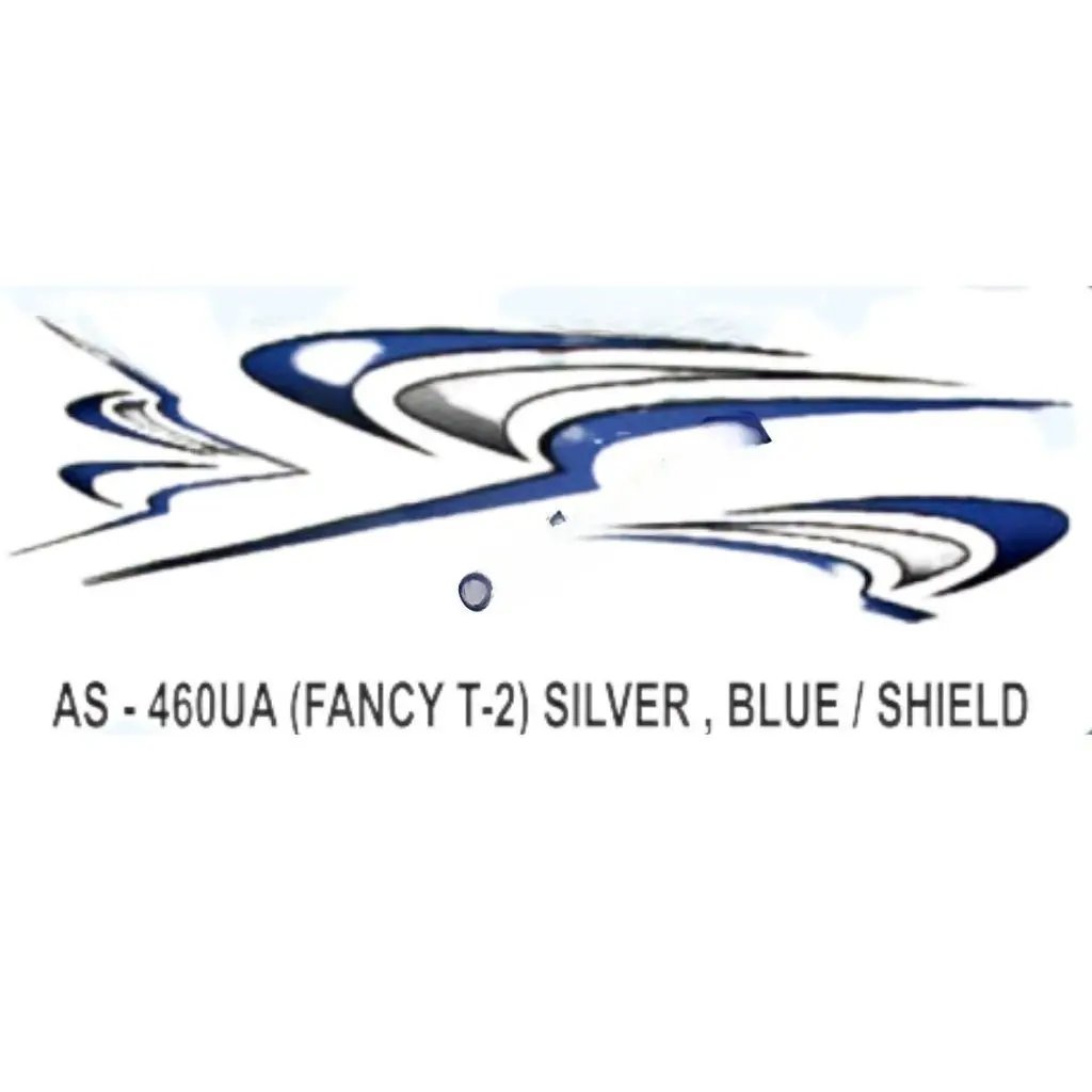 Graphics Sticker Set For Honda Fancy | Type 2 | Silver & Blue Sticker | Both Sides