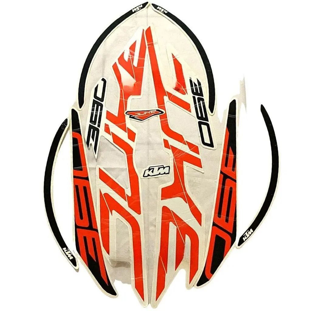 Graphics Sticker Set For Ktm Duke 390 | Orange Bike | Vinyl Decal Set | Both Sides