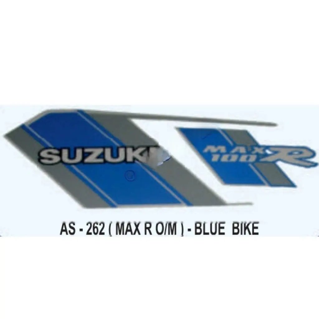 Graphics Sticker Set For Suzuki Max R | Old Model | Blue Vehicle | Both Sides