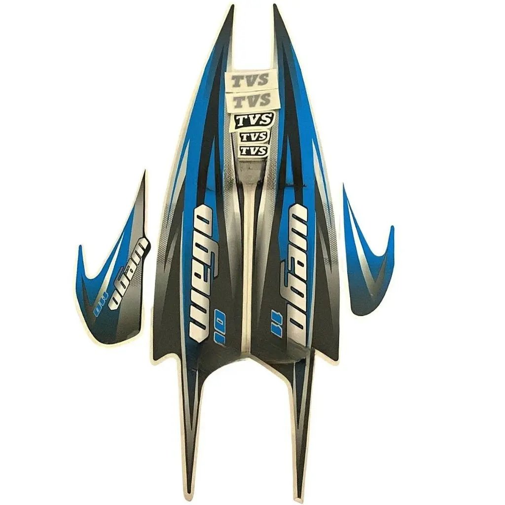 Graphics Sticker Set For Tvs Wego 110 | Blue | Vinyl Decal Set | Both Sides