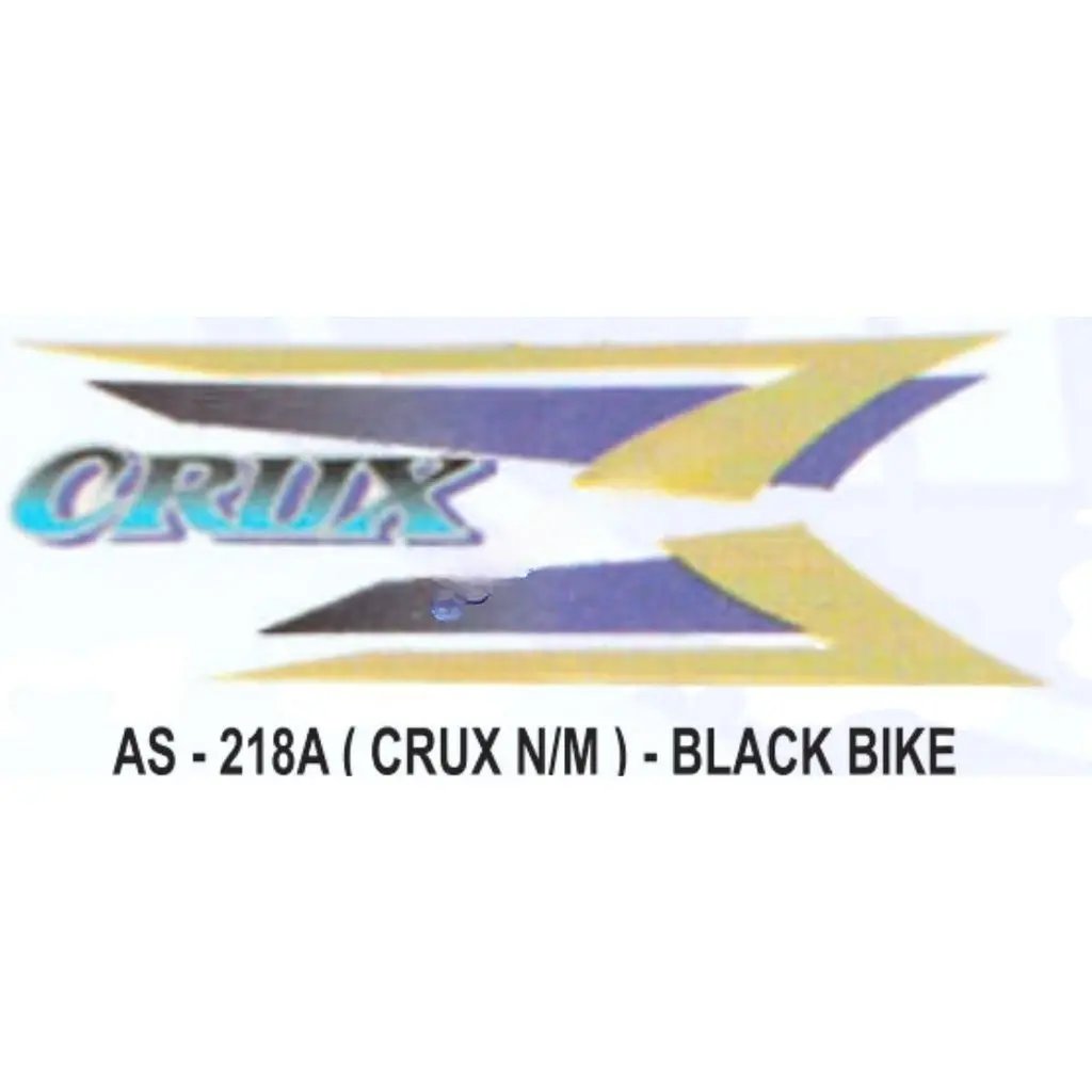 Graphics Sticker Set For Yamaha Crux | New Model | Black Vehicle | Both Sides