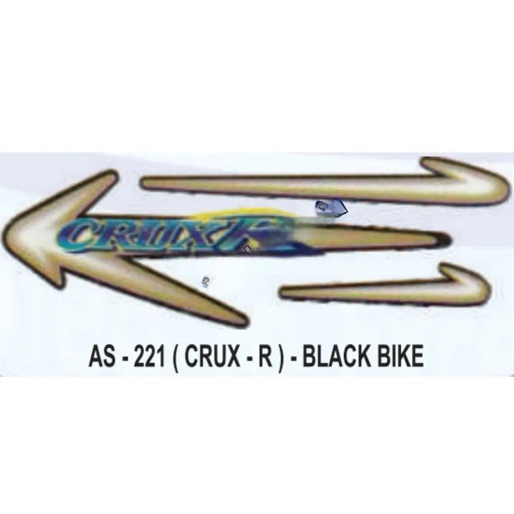 Graphics Sticker Set For Yamaha Crux R | Black Vehicle | Both Sides