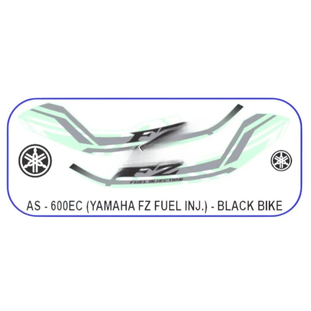 Graphics Sticker Set For Yamaha Fz Fi | Black Vehicle | Both Sides