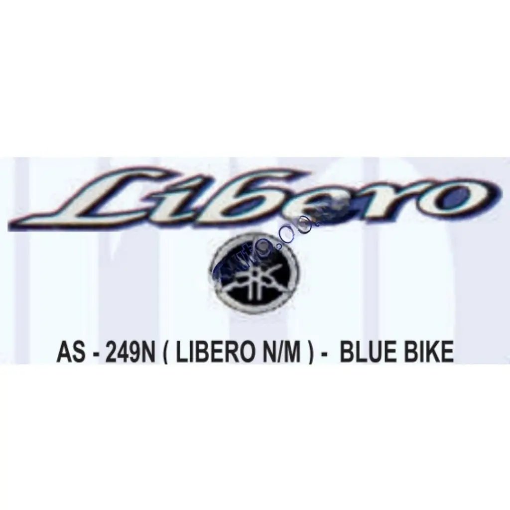 Graphics Sticker Set For Yamaha Libero | New Model | Blue Vehicle | Both Sides