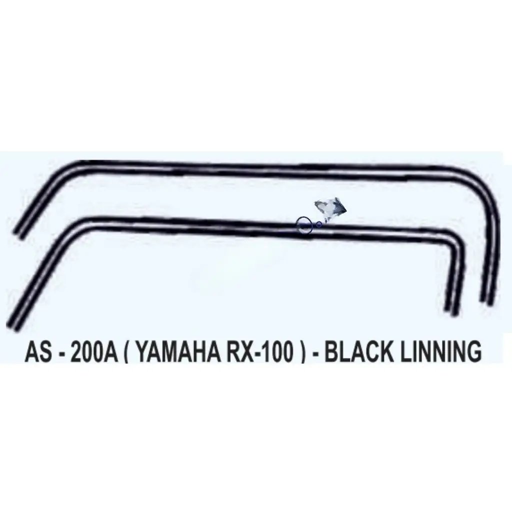 Graphics Sticker Set For Yamaha Rx 100 | Black Lining Sticker | Both Sides
