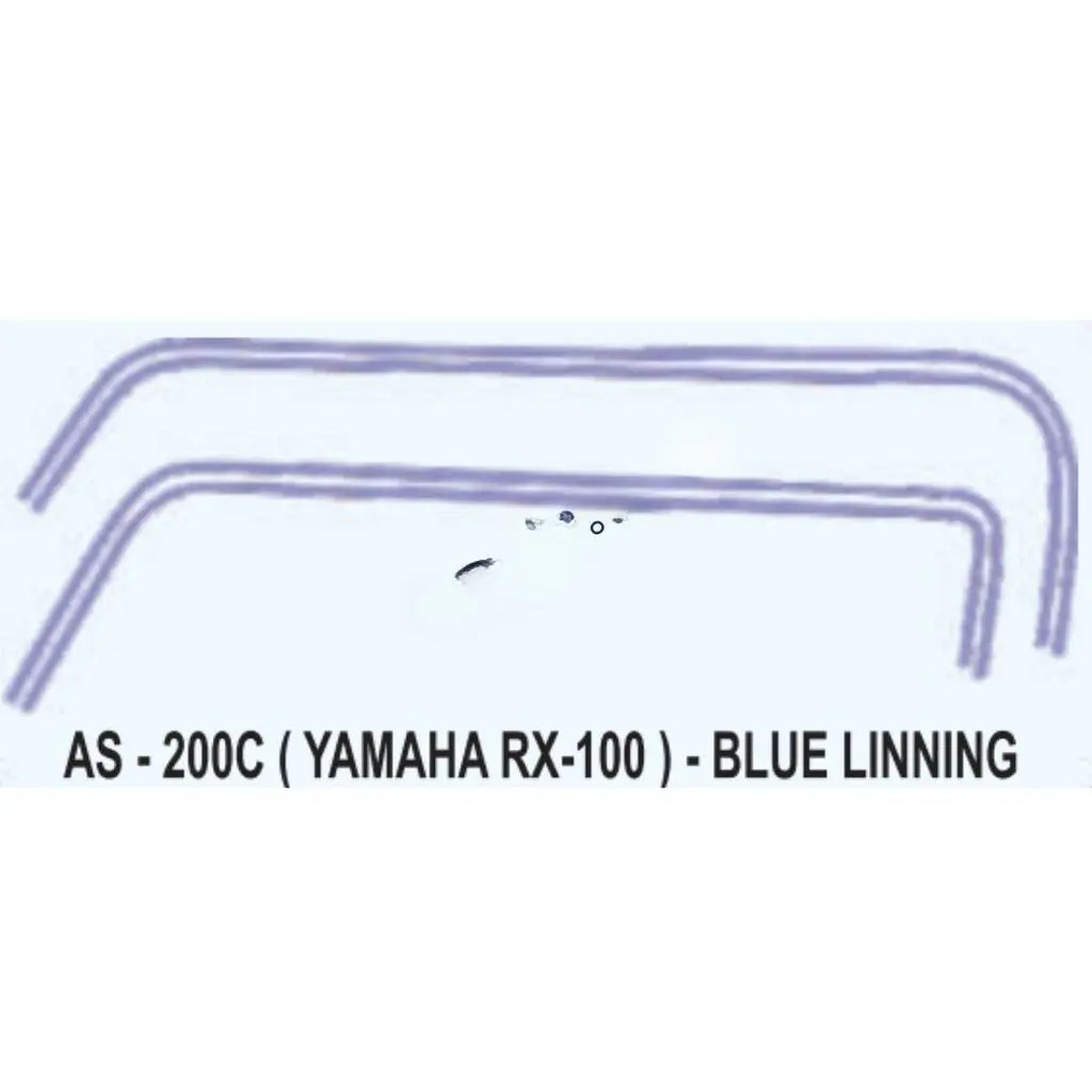 Graphics Sticker Set For Yamaha Rx 100 | Blue Lining Sticker | Both Sides