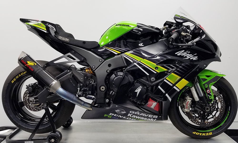 Graves Carbon Full Exhaust System For Kawasaki Zx 10R