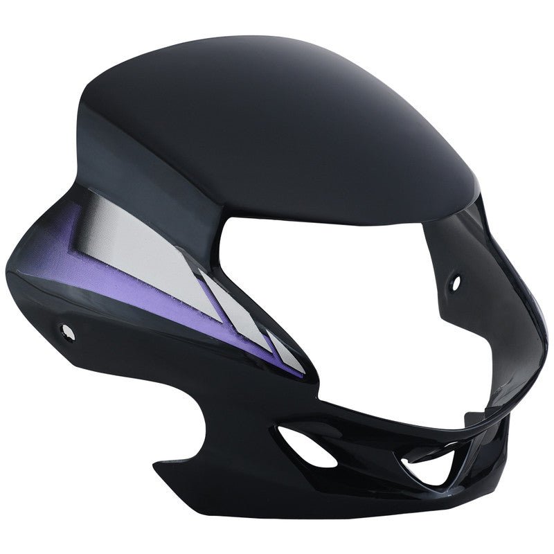 Headlight Visor Fit For Hero Hf-deluxe Black (blue Sticker) (bp)**