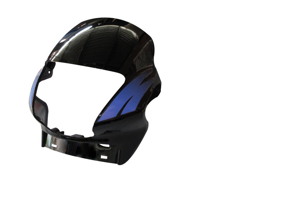 Headlight Visor Fit For Hero Passion Plus Black (red Sticker)