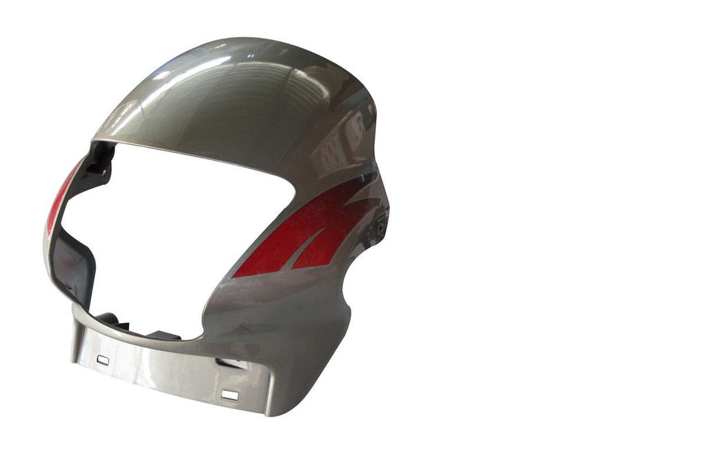 Headlight Visor Fit For Hero Passion Plus Tornado Grey (red Sticker)