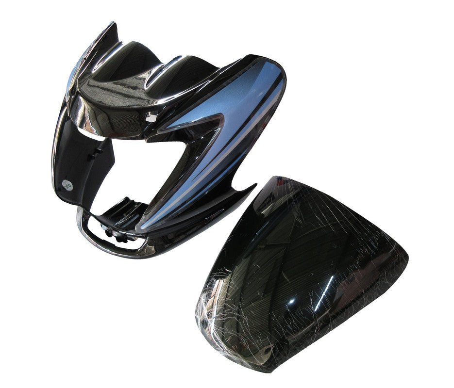 Headlight Visor Fit For Hero Passion Pro Black (blue Sticker)