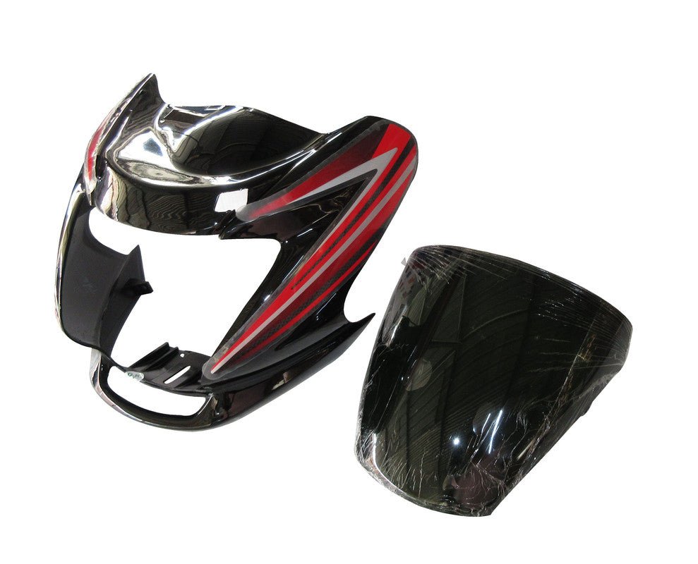 Headlight Visor Fit For Hero Passion Pro Digital Black (red Sticker)