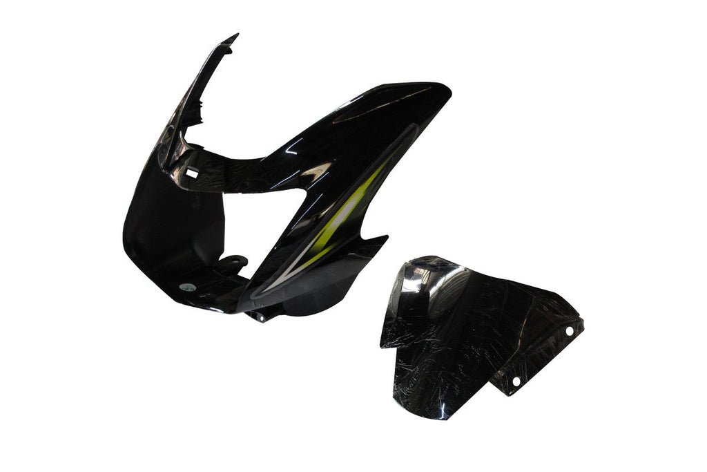 Headlight Visor Fit For Tvs Starcvti 110 Cc New Model Black (green Sticker)