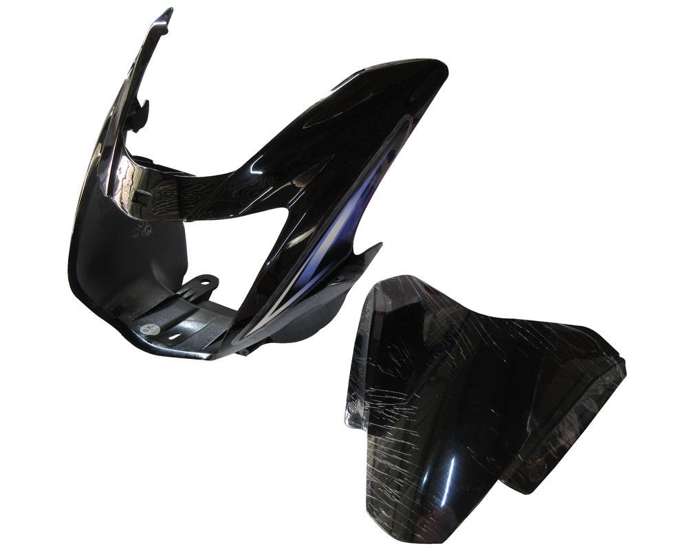 Headlight Visor Fit For Tvs Starcvti 110 Cc New Model Black (purple Sticker)