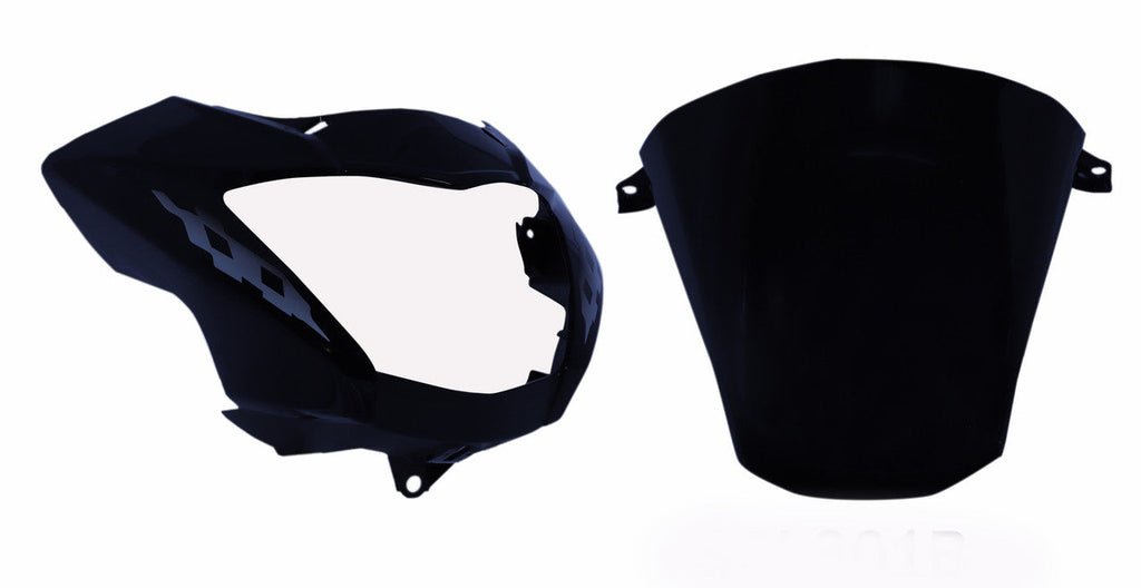 Headlight Visor Fit For With Glass Hero Glamour Latest New Model Type-4 Black (silver Sticker)