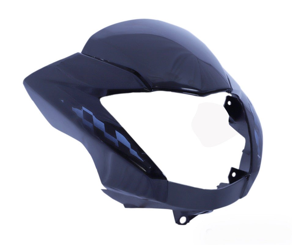 Headlight Visor Fit For With Glass Hero Glamour Latest New Model Type-4 Black (blue Sticker)