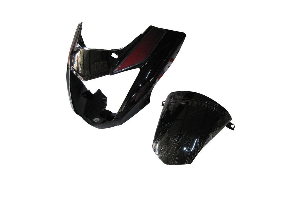 Headlight Visor Fit For With Glass Hero Glamour Latest New Model (type-5) Black -blue Sticker