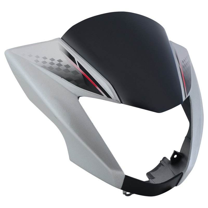 Headlight Visor Fit For With Glass Hero Glamour Latest New Model (type-6) Boon Silver