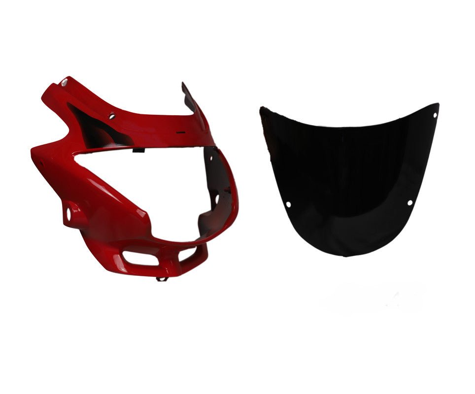 Headlight Visor Fit For With Glass Hero Glamour New Model Sports Red