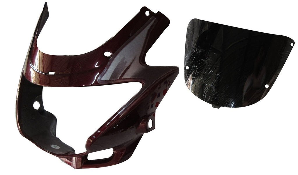 Headlight Visor Fit For With Glass Hero Glamour Old Model Palace Maroon