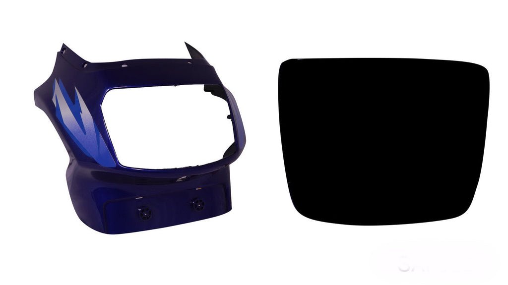 Headlight Visor (with Glass) Fit For Tvs Victor Gl New Model Excellent Blue