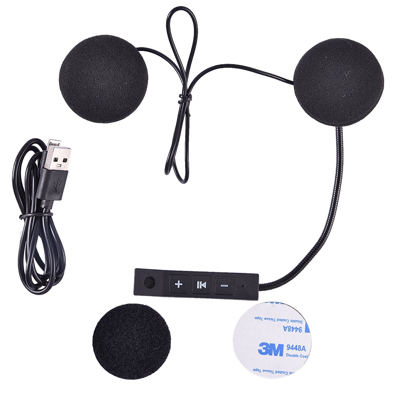 Lgp Bluetooth Bt-8 Wireless Helmet Headset For Calling And Music With Mic