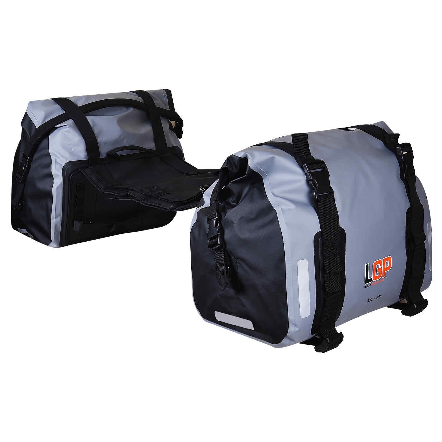 Lgp Motorcycle Saddle Bag 35L*2 (Grey)