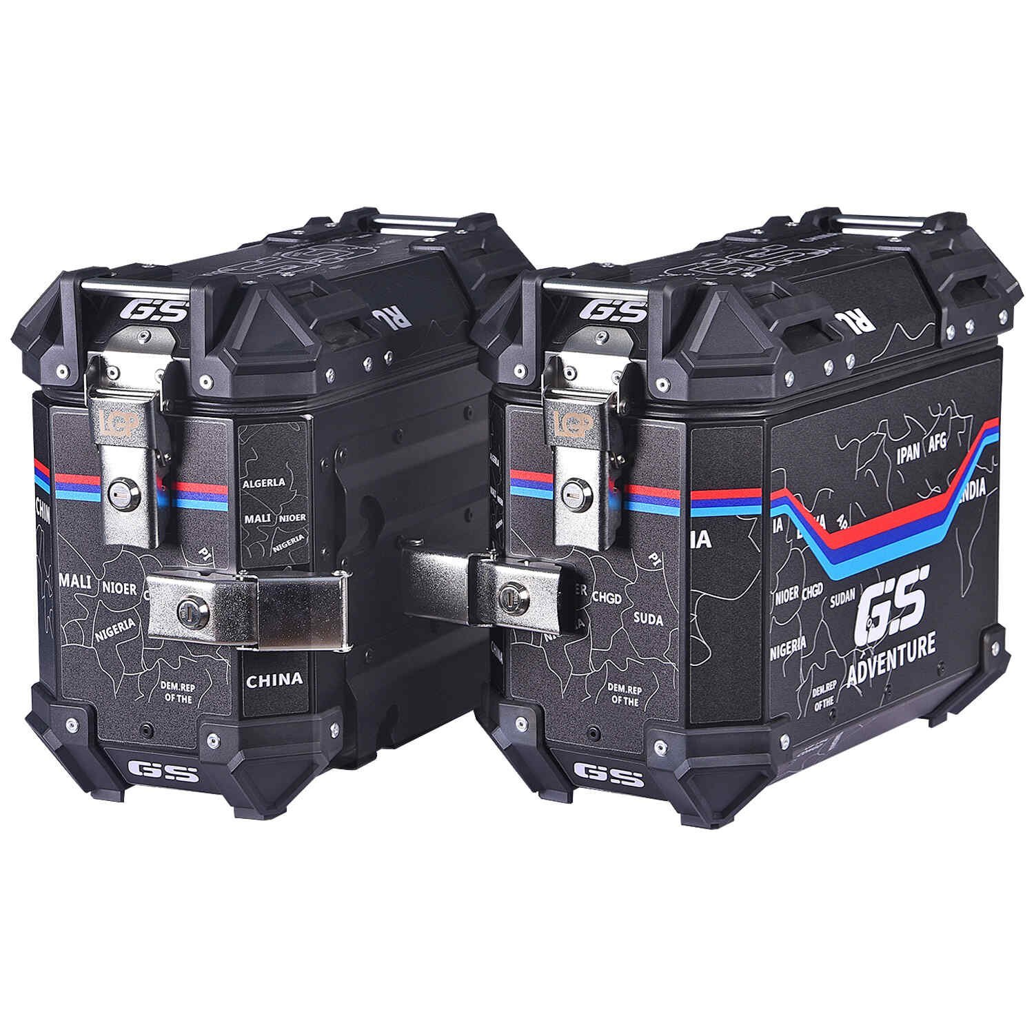 Lgp Pannier Box 25L Black Map Line