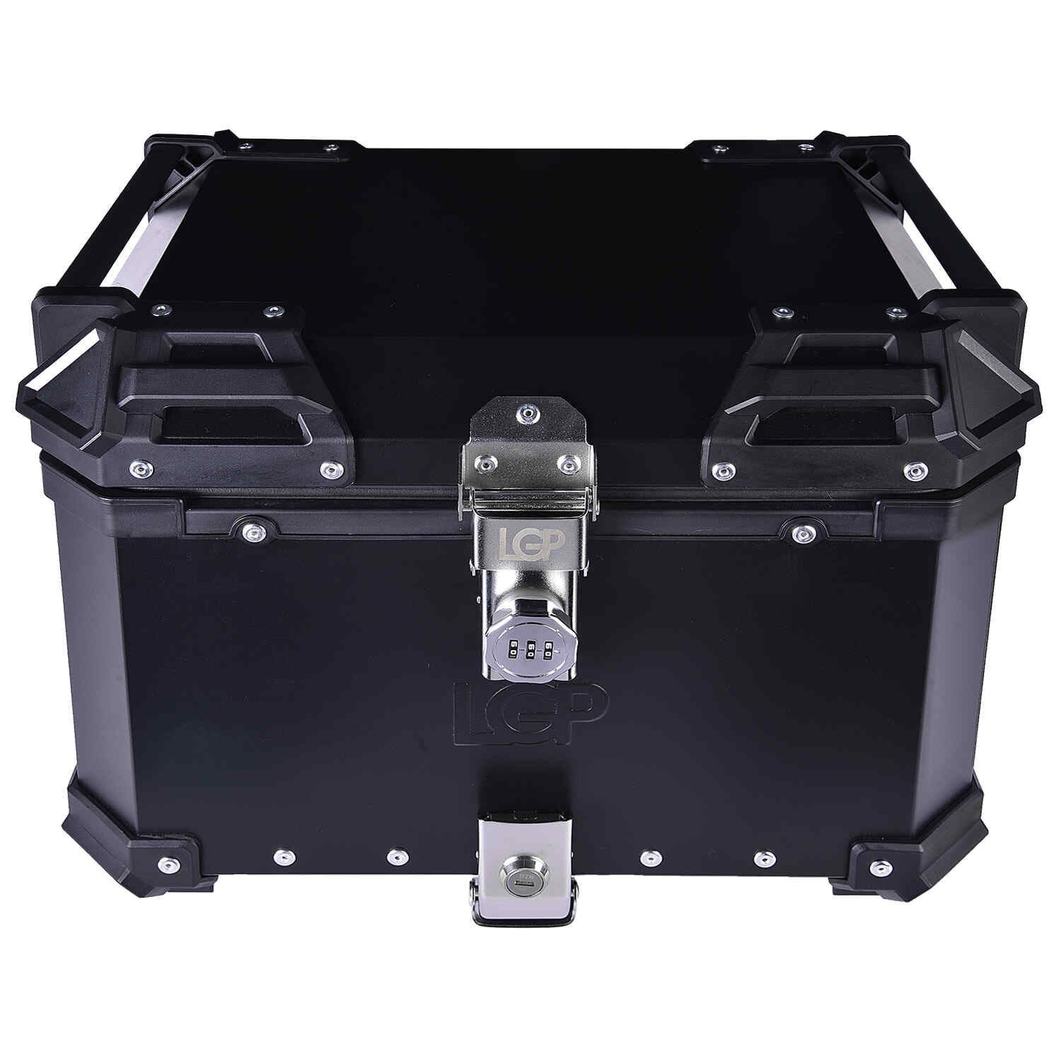 Lgp Top Box 45L Black Number Lock With Backrest