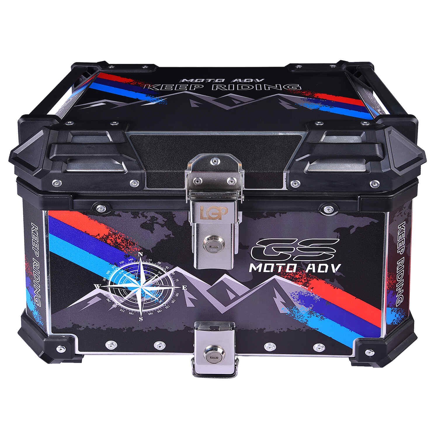 Lgp Top Box 45L Gs Moto Adv With Backrest