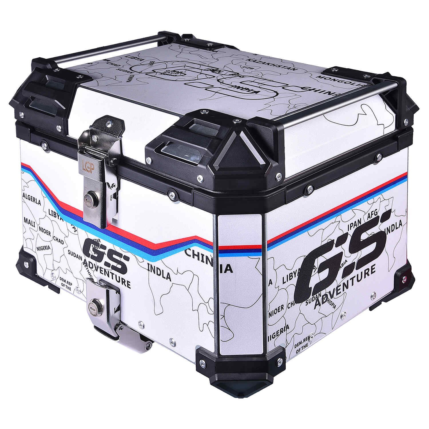 Lgp Top Box 45L Map Line With Backrest