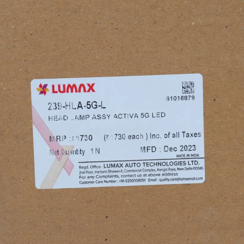 Lumax Head Light Assembly For Activa 5g - Image 3
