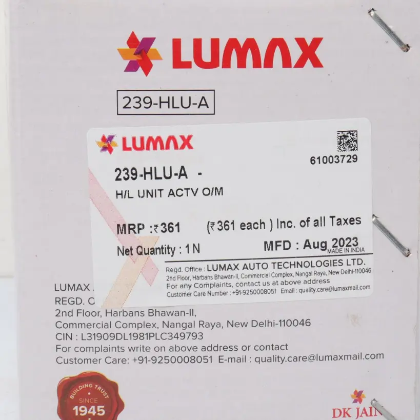 Lumax Head Light Assembly For Activa Old - Image 3
