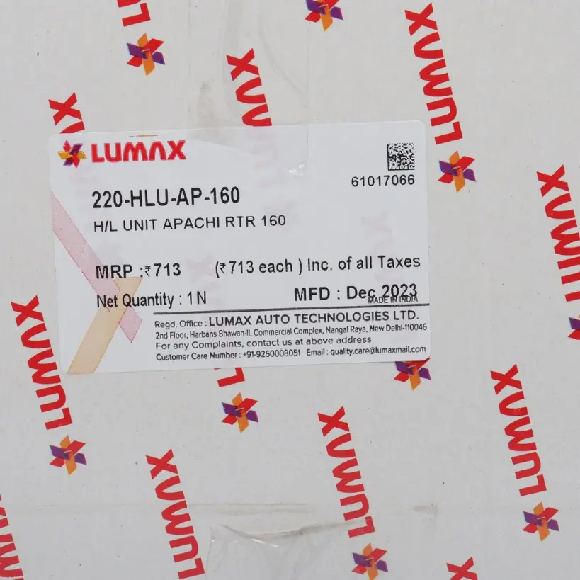 Lumax Head Light Assembly For Apache Rtr 160 - Image 3
