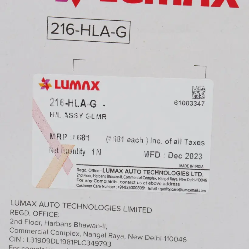 Lumax Head Light Assembly For Glamour - Image 3