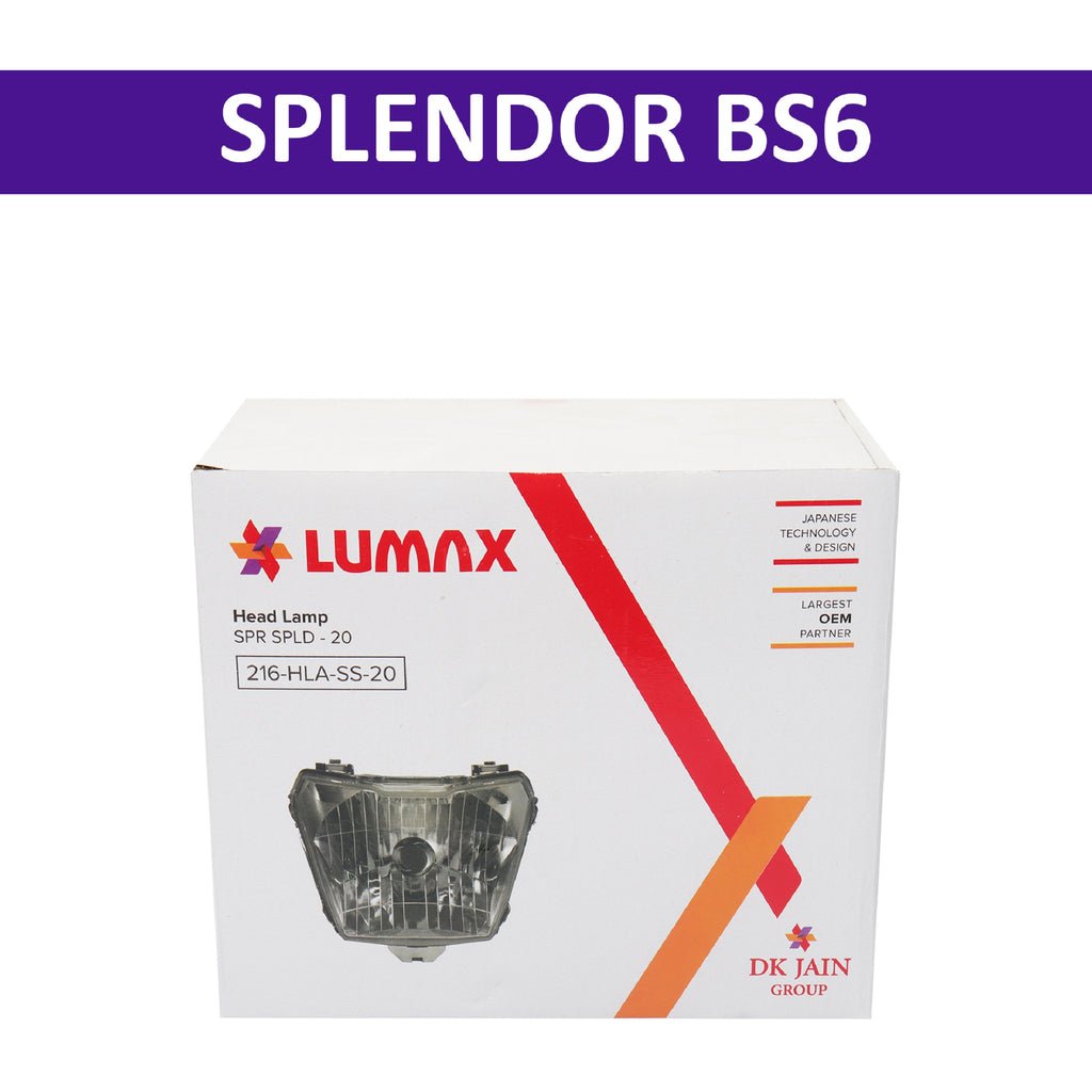 Lumax Head Light Assembly For Super Splendor - Image 2