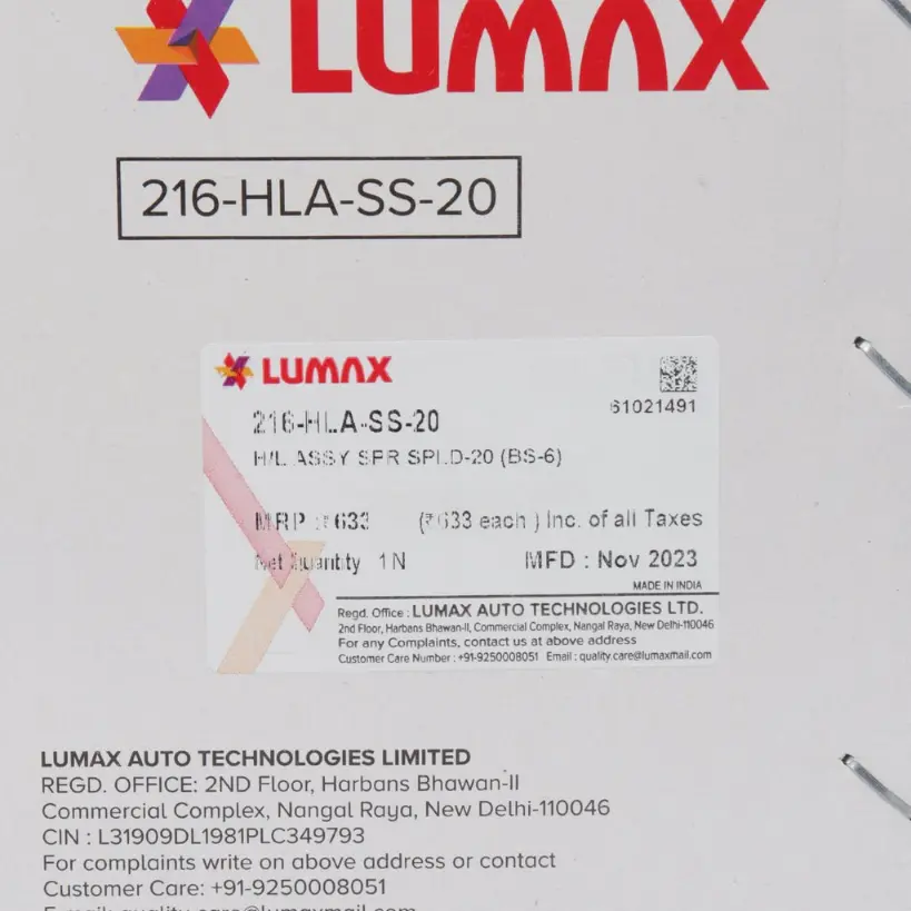 Lumax Head Light Assembly For Super Splendor - Image 3