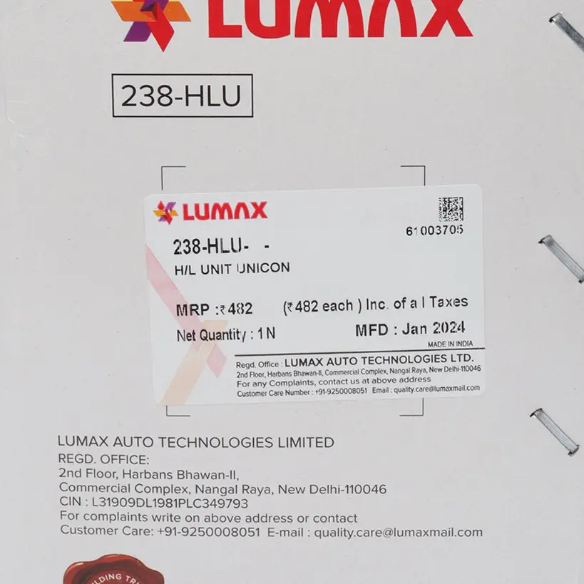 Lumax Head Light Assembly For Unicorn - Image 3