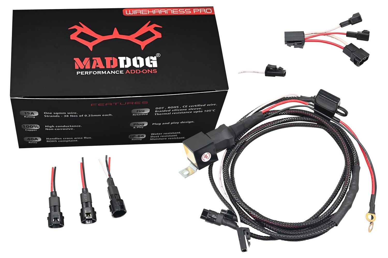 Maddog Wire Harness Pro For Auxiliary Lights