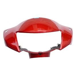 Head Light Visor Mask Compatible For Hero Pleasure Red