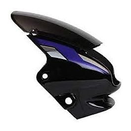 Head Light Visor Mask Compatible For Hero Passion Pro O/m Black - Blue